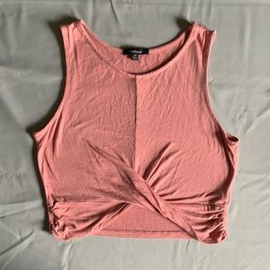 Blush cropped tank top by Ambiance. Size medium.